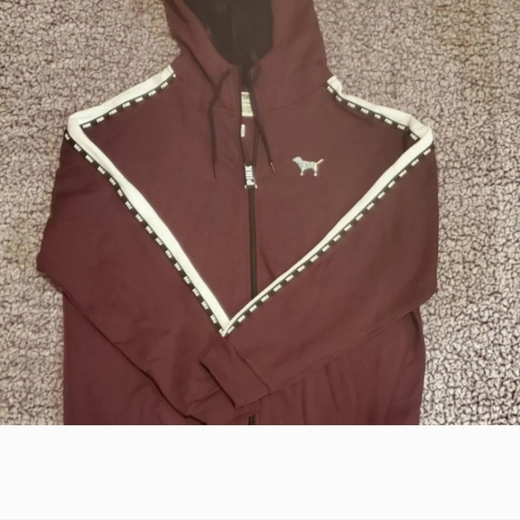 VS Pink NWOT Bling 💫 Sequin Hoodie Sweater. L - Picture 7 of 9